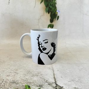ספל לבן Marilyn Monroe