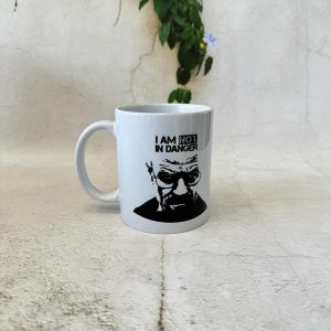 ספל לבן I am the danger