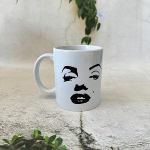 ספל לבן Marilyn Monroe