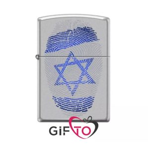 זיפו וביעת אצבע דגל ישראל