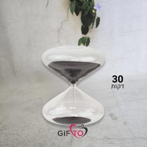 שעון חול זכוכית דקורטיבי מד מדידה 30 דקות