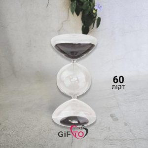 שעון חול זכוכית דקורטיבי מד מדידה 60 דקות