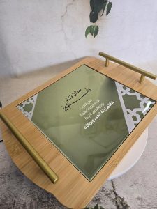 מגש הגשה מעץ עם הדפסה אישית